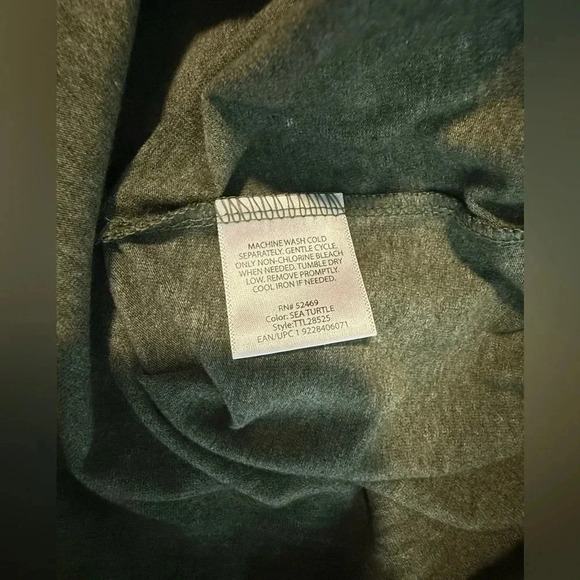 Womens OLIVE GREEN HEATHERED MAXI DRESS Side Slits POCKETS Elastic Waist - Picture 5 of 11